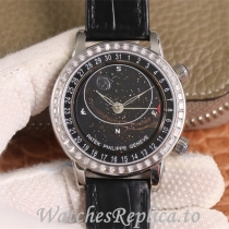 Patek Philippe Replica Complications 6104 Leather strap 44MM