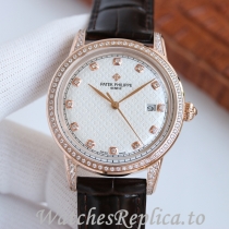 Patek Philippe Replica Complications Leather strap 40MM
