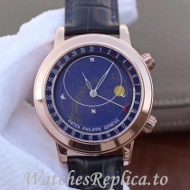 Patek Philippe Replica Complications 6102 Leather strap 44MM