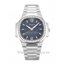 Patek Philippe Nautilus Mother of Pearl   Blue Dial 7018/1A 34 MM