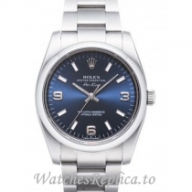 Replica Rolex Air King 114200-1 34MM Stainless steel strap Mens Watch