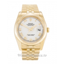 Rolex Datejust White Dial 116238 36MM