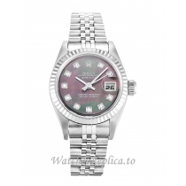 Rolex Datejust Lady Mother of Pearl Black   Diamond Dial 79174 26MM