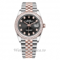 Replica Rolex Datejust m126283rbr-0007 36MM Stainless steel strap Ladies Watch