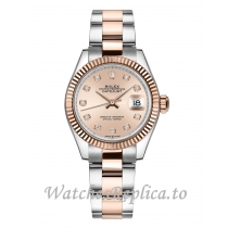 Replica Rolex Datejust 278271-0023 Rose Diamond Dial Women's Watch 31MM