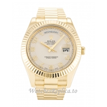 Rolex Day-Date II Ivory Dial 218238-41 MM