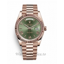 Replica Rolex Day Date Olive Green Dial 40mm 228235 0025 New 2022