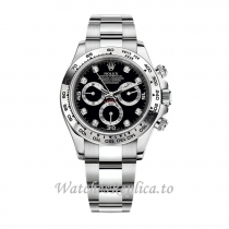 Replica Rolex Daytona 116509-1 40MM White Gold strap Mens Watch