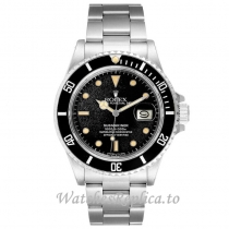 Replica Rolex Submariner Watch Black Dial 168000 40MM