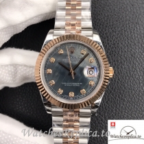 Swiss Rolex Datejust Replica Stainless steel strap 41MM Mother of pearl Dial 