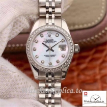 Swiss Rolex Datejust Replica 19969 White Dial 28MM