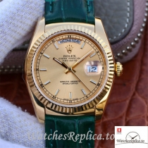 Swiss Rolex Day-Date Replica 118138 Leather strap 36MM
