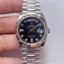 Swiss Rolex Day Date Replica 128239 Stainless steel strap 36MM
