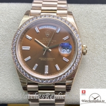 Swiss Rolex Day Date Replica 228235 Rose Gold strap 40MM