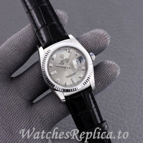 Swiss Rolex Day Date Replica 118139 Leather strap 36MM