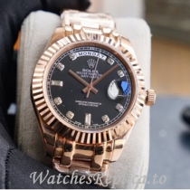 Swiss Rolex Day Date Replica 218238 Rose Gold strap 40MM