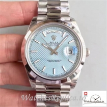 Swiss Rolex Day Date Replica 228206 001 Stainless Steel Strap 40MM