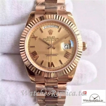 Swiss Rolex Day Date Replica 228235 006 Rose Gold Dial 40MM