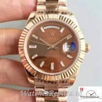 Swiss Rolex Day Date Replica 228235 008 Rose Gold Bezel 40MM