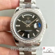 Swiss Rolex Day Date Replica 228349RBR Diamonds Bezel 40MM
