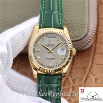 Swiss Rolex Day-Date Replica 118138-0135 Leather strap 36MM