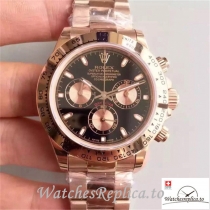 Swiss Rolex Daytona Cosmograph Replica 116505 001 Rose Gold Bezel 40MM