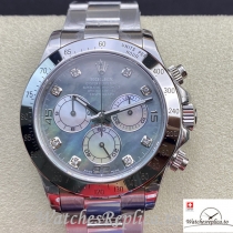 Swiss Rolex Daytona Replica Stainless steel strap 40MM Mother of pearl Dial