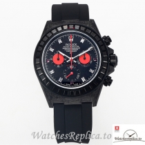 Swiss Rolex Daytona Replica Black Rubber strap 40MM Black Dial