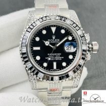 Swiss Rolex Submariner Replica Stainless steel strap 40MM Black Dial
