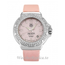 Tag Heuer Formula 1 Mother of Pearl   Pink Dia Sparkling WAC1216.FC6220 37 MM