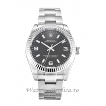 Rolex Lady Oyster Perpetual Black Dial 177234-31 MM