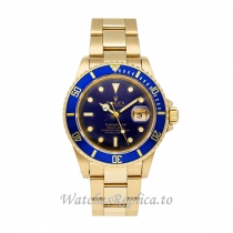 Rolex Replica Submariner 16808 Blue Dial 40MM Mens Watch