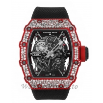 Richard Mille Replica RM35-02 Rafael Nadal Diamond Red Quartz TPT 49MM Watch RM35-02 69877