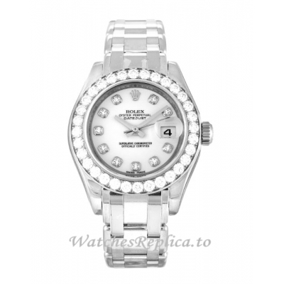 Rolex Pearlmaster White Diamond Dial 80299-29 MM