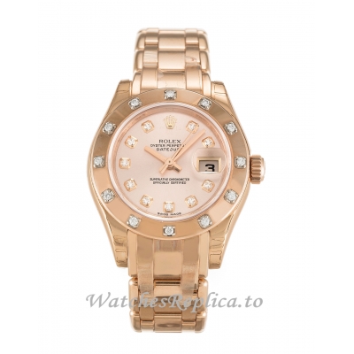 Rolex Pearlmaster Rose Diamond Dial 80315-29 MM