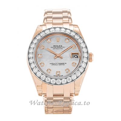 Rolex Pearlmaster Mother of Pearl - White Diamond Dial 81285-36 MM