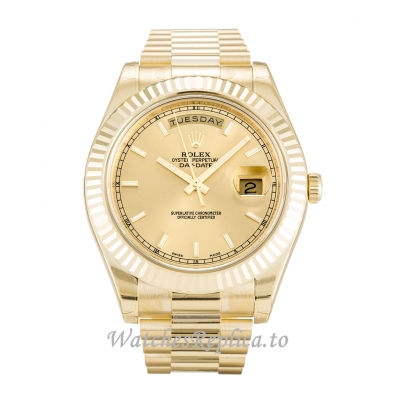 Rolex Day-Date II Champagne Dial 218238-41 MM