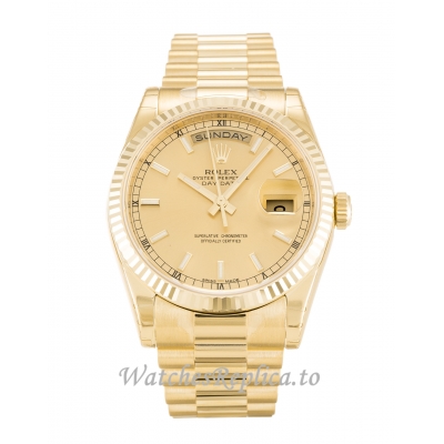 Rolex Day-Date Champagne Dial 118238-36 MM