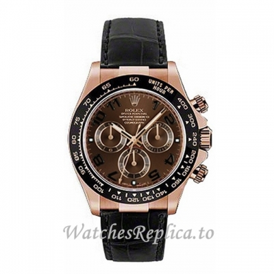 Replica Rolex Daytona 116515 LN-2 40MM Leather strap Mens Watch