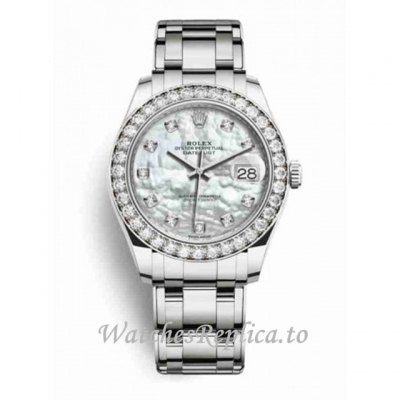 Replica Rolex Pearlmaster m86289-0001 39MM White Gold strap Ladies Watch