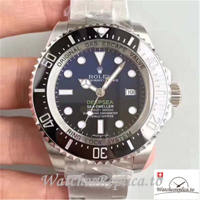 Swiss Rolex Sea Dweller Deepsea D-BLUE Replica 116660 Black Bezel 44MM