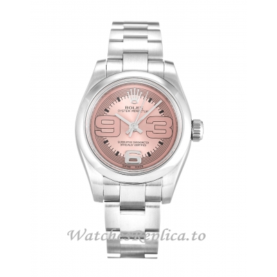 Rolex Lady Oyster Perpetual Salmon Maxi Dial 176200-26 MM