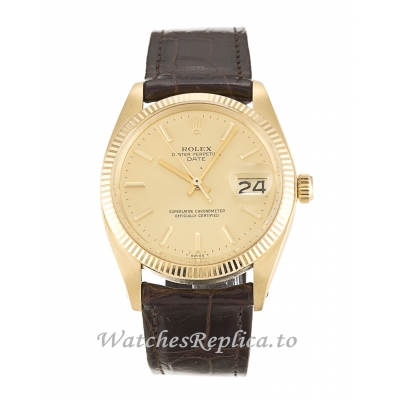 Rolex Oyster Perpetual Date Champagne Dial 1503-31 MM