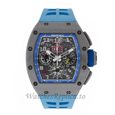 Richard Mille Replica Felipe Massa Blue Americas Titanium 50MM Watch M01107012