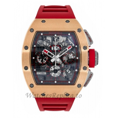 Richard Mille Replica Red Demon Titanium & 18K Rose Gold 50MM Watch M01107014