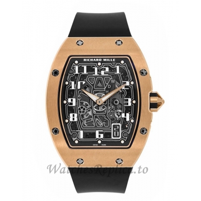 Richard Mille Replica RM67-01 Rose Gold Extra Flat Automatic 47MM Watch 536999