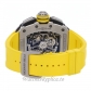 Richard Mille Replica Watch Yellow Rubber Strap RM11-03 50MM