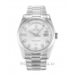 Rolex Day-Date Silver Diamond Dial 118209-36 MM