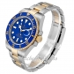 Replica Rolex Submariner Yellow Gold Blue Dial 116613 40MM