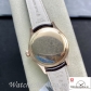 Swiss Rolex Cellini Replica Brown Leather strap 39MM Black Dial Yellow Gold Case